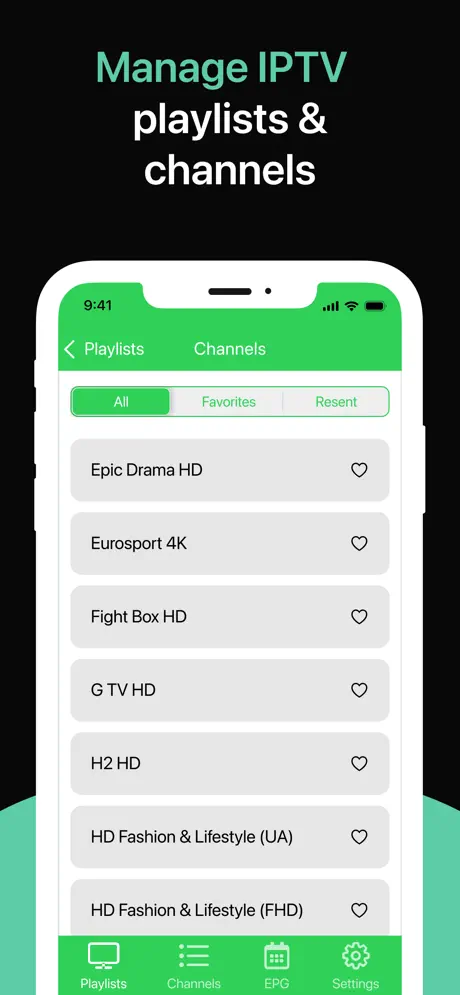 IPTV HD Player app screenshot 1